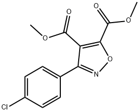 dimethyl 3-(4-chlorophenyl)-4,5-isoxazoledicarboxylate Struktur