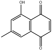 5-ヒドロキシ-7-メチル-1,4-ナフトキノン 化學(xué)構(gòu)造式