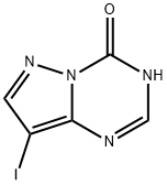 8-iodo-1H,4H-pyrazolo[1,5-a][1,3,5]triazin-4-one Struktur