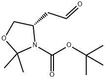 (S)-TERT-BUTYL 2,2-DIMETHYL-4-(2-OXOETHYL)OXAZOLIDINE-3-CARBOXYLATE Struktur