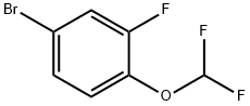 4-Bromo-1-difluoromethoxy-2-fluoro-benzene Struktur