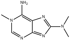 8-dimethylamino-1-methyladenine Struktur