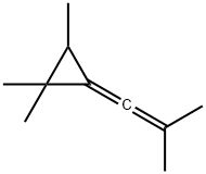 2-Methyl-1-(2,2,3-trimethylcyclopropylidene)-1-propene Struktur