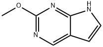 1H-Pyrrolo[2,3-d]pyrimidine, 2-methoxy- (9CI) Struktur