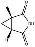 3-Azabicyclo[3.1.0]hexane-2,4-dione,1-methyl-,(1S,5R)-(9CI) Struktur