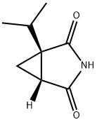 3-Azabicyclo[3.1.0]hexane-2,4-dione,1-(1-methylethyl)-,(1R,5R)-(9CI) Struktur