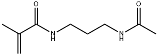 2-Propenamide,  N-[3-(acetylamino)propyl]-2-methyl- Struktur