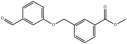 Methyl 3-[(3-Formylphenoxy)methyl]benzoate Struktur