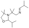 ALPHA,ALPHA,4,4-TETRAMETHYL-2-(1-METHYLETHYL)-N-(2-METHYLPROPYLIDENE)-3-OXAZOLIDINEETHANAMINE Struktur