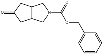 benzyl 5-oxohexahydrocyclopenta[c]pyrrole-2(1H)-carboxylate Struktur