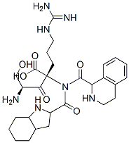 seryl-tetrahydroisoquinolinecarbonyl-octahydroindole-2-carbonyl-arginine Struktur