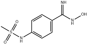 4-(METHYLSULFONYLAMINO)BENZAMIDOXIME Struktur