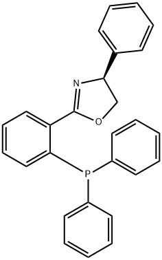 S(+)-2-[2-(DIPHENYLPHOSPHINO)PHENYL]-4-PHENYL-2-OXAZOLINE Struktur