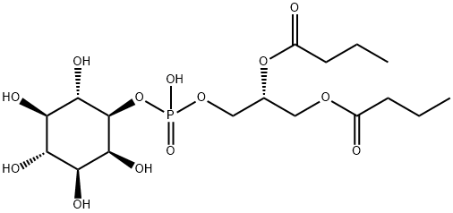 1,2-dibutyryl-sn-glycero-3-phosphoinositol Struktur