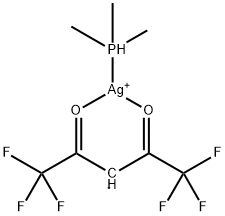 Trimethylphosphine(Hexafluorooacetylacetonato)Silver(I) Struktur