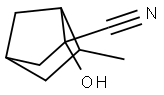 Bicyclo[2.2.1]heptane-2-carbonitrile, 2-hydroxy-6-methyl-, (exo,exo)- (9CI) Struktur