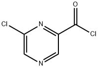 Pyrazinecarbonyl chloride, 6-chloro- (9CI) Struktur