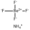 beryllium diammonium tetrafluoride  Struktur