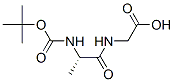 tert-butyloxycarbonyl-alanyl-glycine Struktur