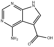 4-amino-7H-pyrrolo[2,3-d]pyrimidine-5-carboxylic acid Struktur