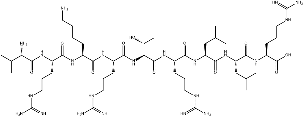 valyl-arginyl-lysyl-arginyl-threonyl-arginyl-leucyl-leucyl-arginine Struktur