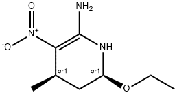 2-Pyridinamine,6-ethoxy-1,4,5,6-tetrahydro-4-methyl-3-nitro-,cis-(9CI) Struktur