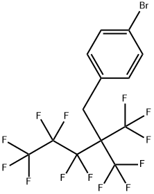 1-BROMO-4-(1H,1H-PERFLUORO-2,2-DIMETHYLPENTYL)BENZENE Struktur