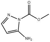 1H-Pyrazole-1-carboxylicacid,5-amino-,methylester(9CI) Struktur