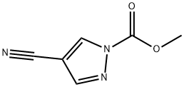 1H-Pyrazole-1-carboxylicacid,4-cyano-,methylester(9CI) Struktur