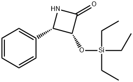 (3R-cis)-4-Phenyl-3-[(triethylsilyl)oxy]-2-azetidinone Struktur