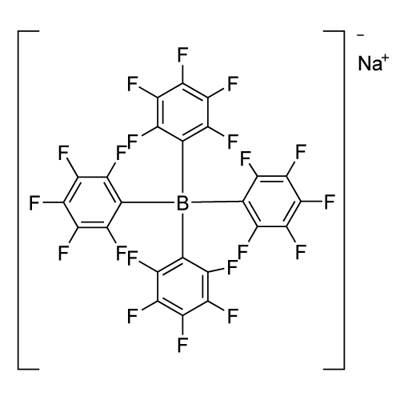 Sodiumtetrakis(pentafluorophenyl)borate Struktur