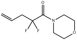 Morpholine, 4-(2,2-difluoro-1-oxo-4-pentenyl)- (9CI) Struktur