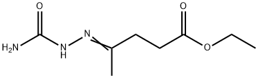 ethyl (4E)-4-(carbamoylhydrazinylidene)pentanoate Struktur