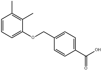 4-(2,3-dimethylphenoxymethyl)benzoic acid Struktur