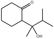 Cyclohexanone,  2-(1-hydroxy-1,2-dimethylpropyl)- Struktur