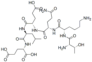 threonyl-lysyl-glutaminyl-glutamyl-leucyl-glutamic acid Struktur