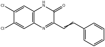 6,7-Dichloro-3-styryl-quinoxalin-2-ol Struktur