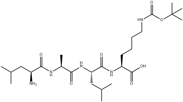 H-LEU-ALA-LEU-LYS(BOC)-OH Struktur