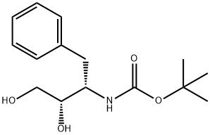 TERT-BUTYL [(1S,2S)-1-BENZYL-2,3-DIHYDROXYPROPYL]CARBAMATE Struktur