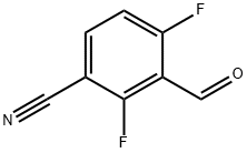 2,4-DIFLUORO-3-FORMYLBENZONITRILE Struktur