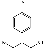 2-(4-broMophenyl)propane-1,3-diol Struktur