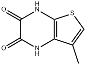 Thieno[2,3-b]pyrazine-2,3-dione, 1,4-dihydro-7-methyl- (9CI) Struktur