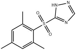 3-(2,4,6-TRIMETHYLPHENYLSULFONYL)-1,2,4-TRIAZOLE Struktur