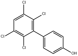 4-Hydroxy-2',3',5',6'-tetrachlorobiphenyl Struktur