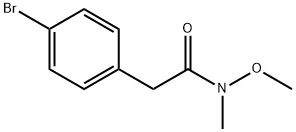 2-(4-BROMOPHENYL)-N-METHOXY-N-METHYLACETAMIDE Struktur