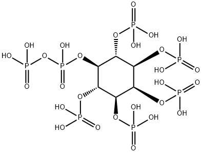 diphosphoric acid, mono[(1alpha,2beta,3alpha,4alpha,5alpha,6beta)-2,3, 4,5,6-pentakis(phosphonooxy)cyclohexyl] ester Struktur