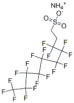 1-Decanesulfonic acid, 3,3,4,4,5,5,6,6,7,7,8,8,9,9,10,10,10-heptadecafluoro-, ammonium salt Struktur