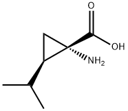 Cyclopropanecarboxylic acid, 1-amino-2-(1-methylethyl)-, cis- (9CI) Struktur