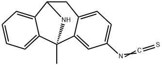 3-isothiocyanato-5-methyl-10,11-dihydro-5H-dibenzo(a,d)cyclohepten-5,10-imine Struktur