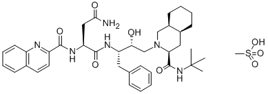 SAQUINAVIR MESYLATE Struktur